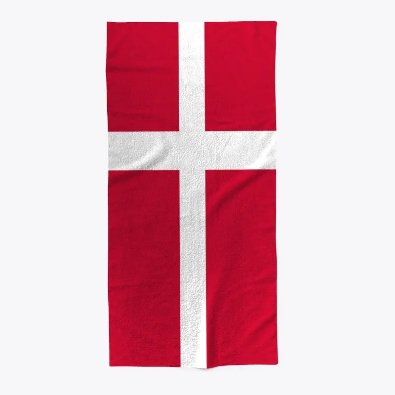 Denmark Flag Towel