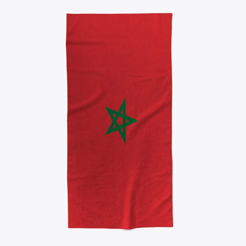 Morocco Flag Towel